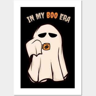 In my boo era - cute ghost drinking coffee Posters and Art